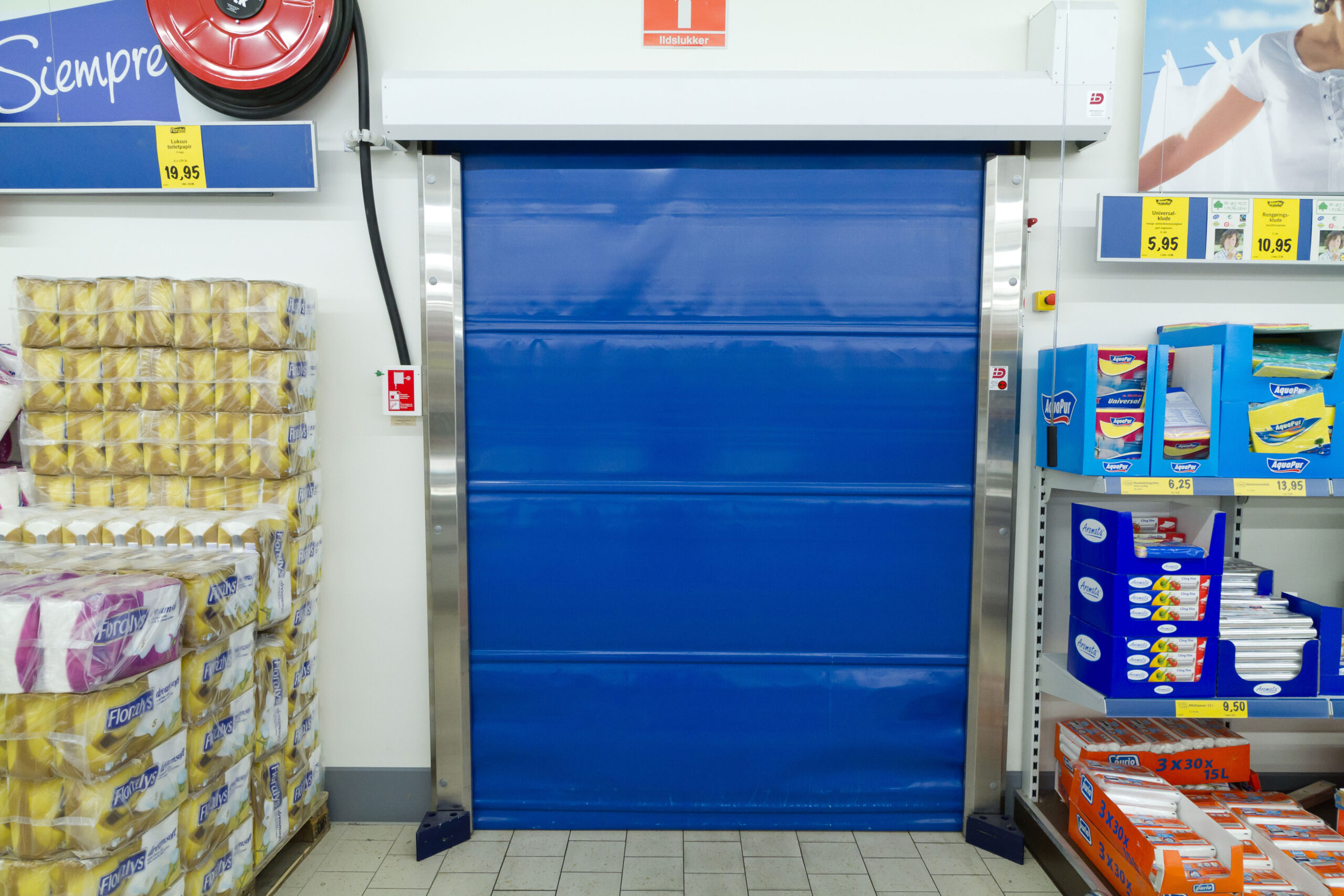 rulleport til Lidl supermarked